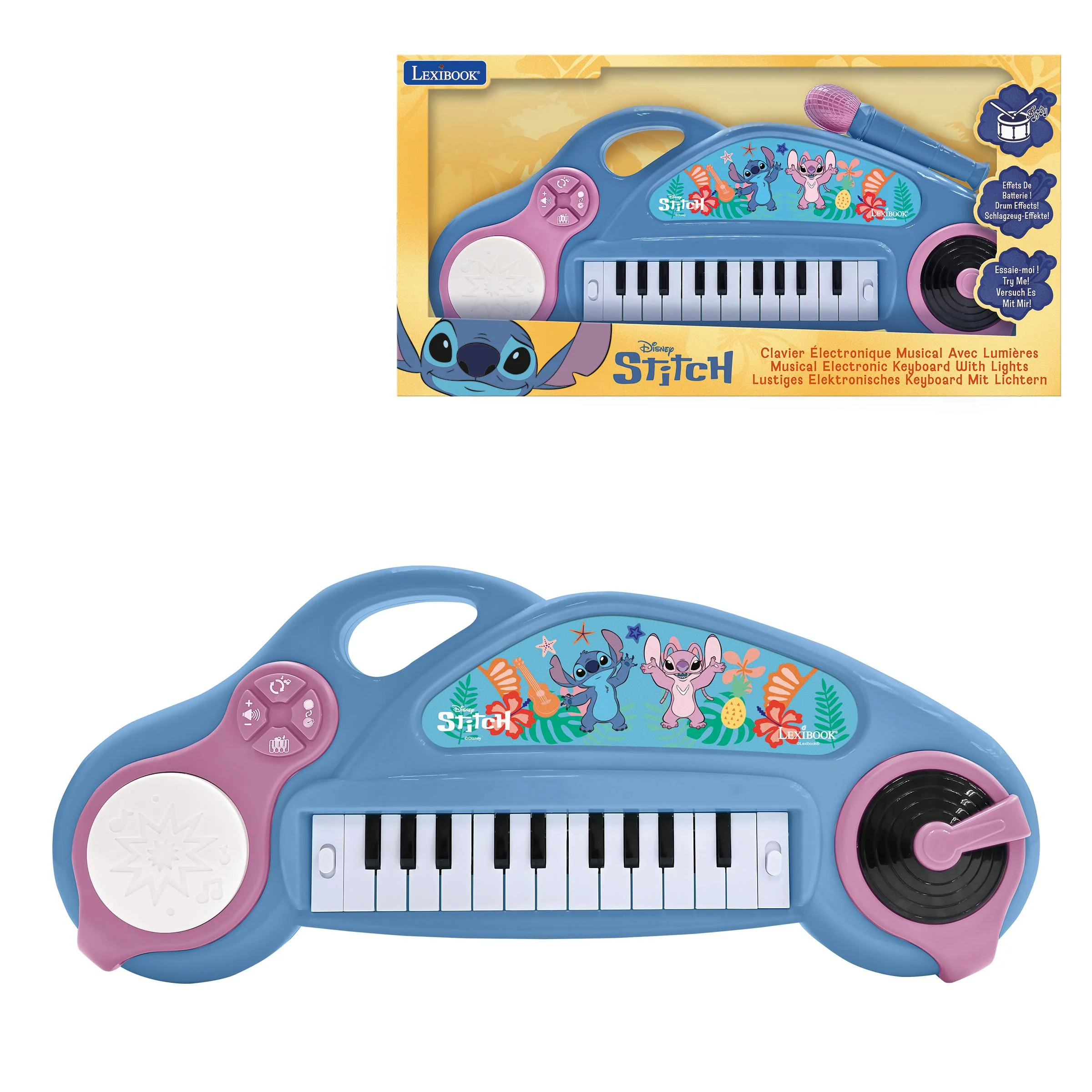 Stitch Fun Multi-Effect Electronic Keyboard with Microphone - Image 4