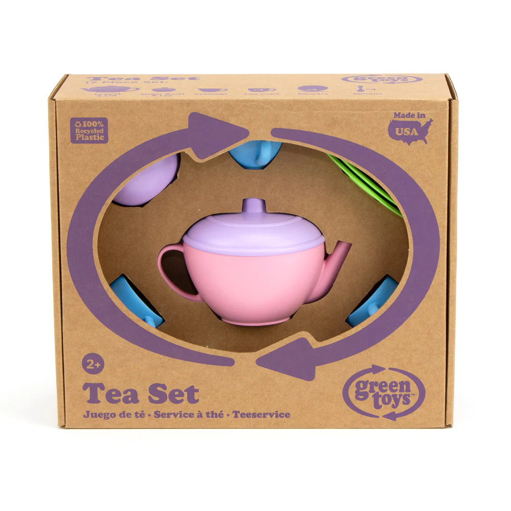 Green Toys Eco-Friendly Children's Tea Set Playset - Image 2