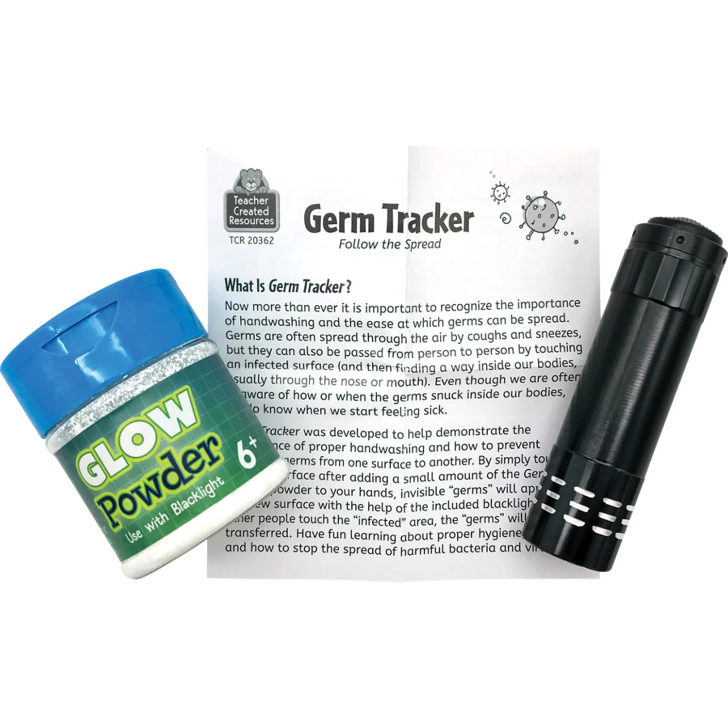 Teacher Created Resources Germ Tracker - Educational Handwashing Kit - Image 3