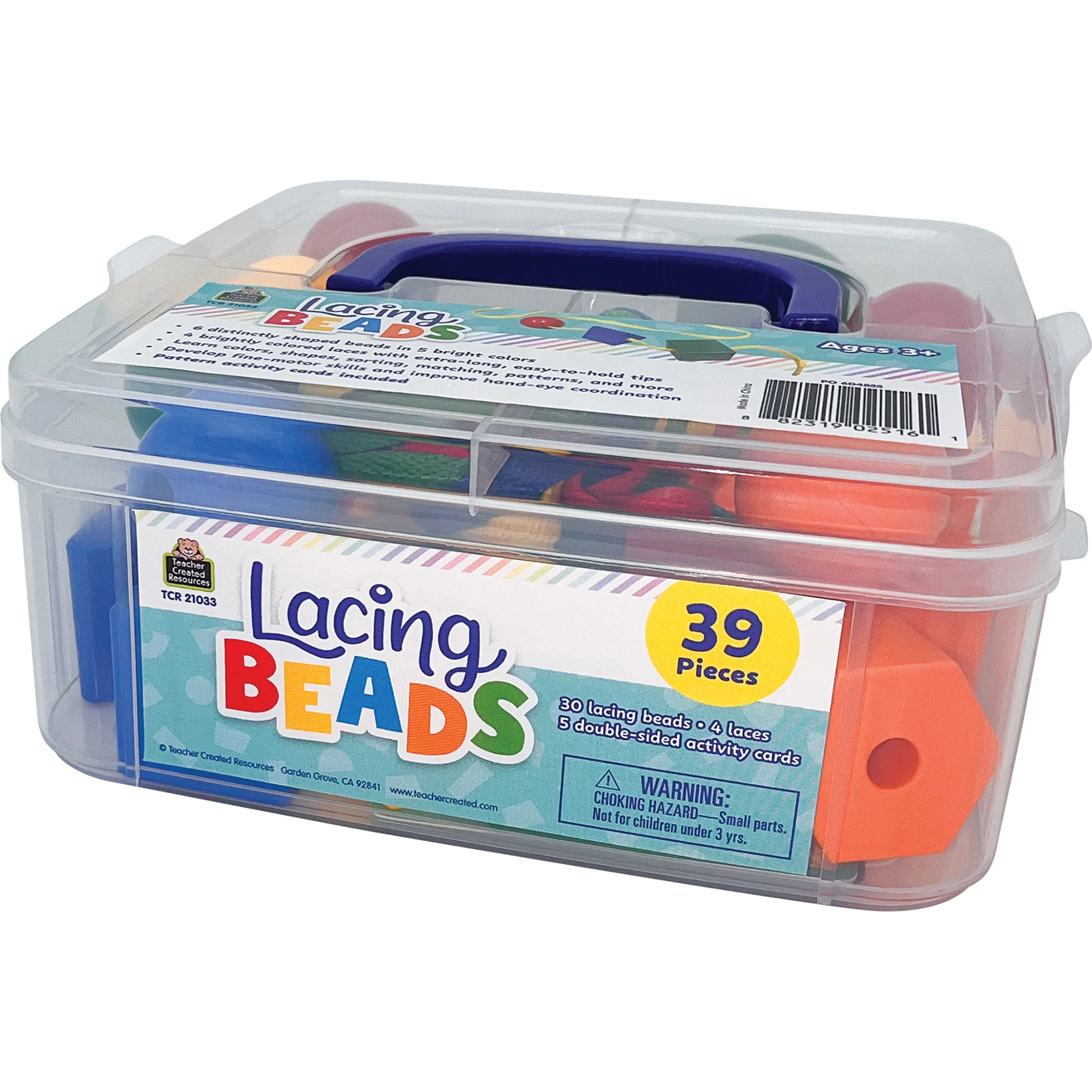 Teacher Created Resources Rainbow Lacing Beads Set - Image 3