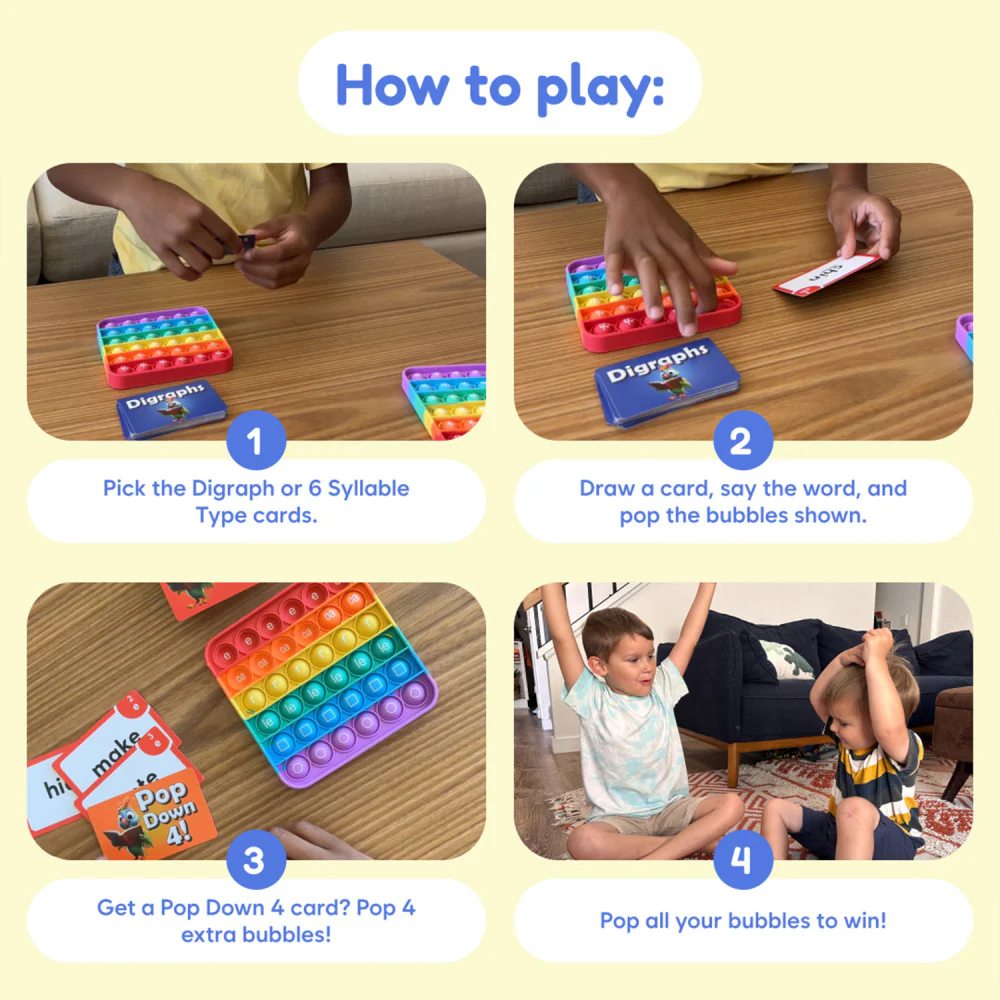 Fidget Fun Digraph Mastery Reading Game - Image 3