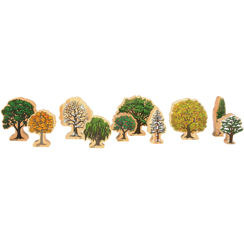 The Freckled Frog All Seasons Wooden Tree Blocks - Set of 10 - Ages 2+ - Image 5