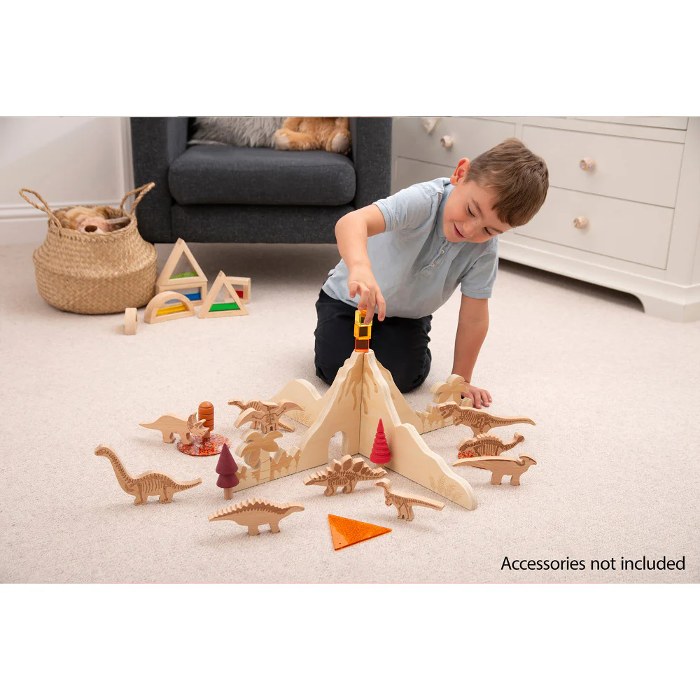 TickiT Discovery Jurassic Dividers - Tactile Wooden Playset - Image 5