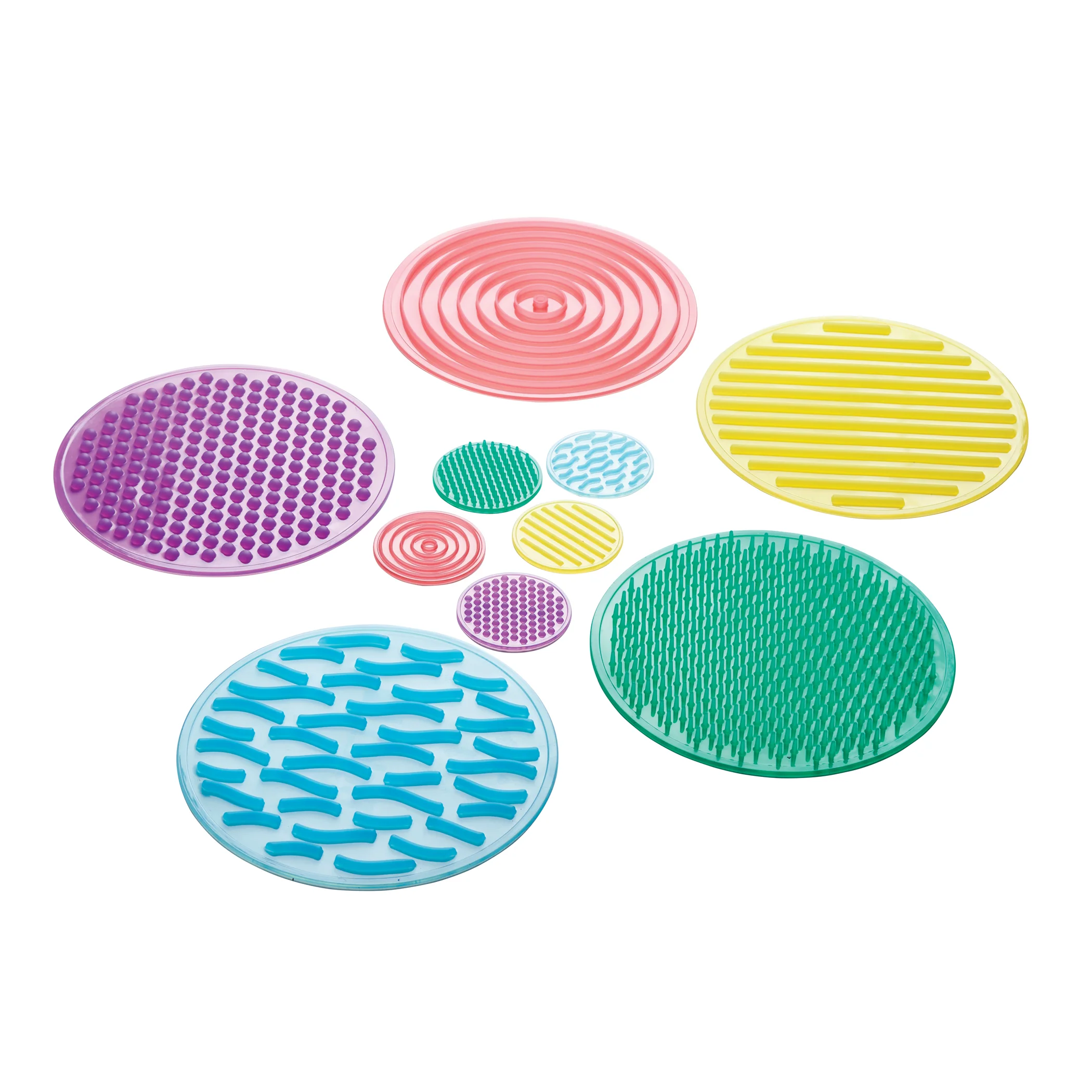 TickiT SiliShapes Sensory Circles - 10 Piece Tactile Texture Set - Image 2