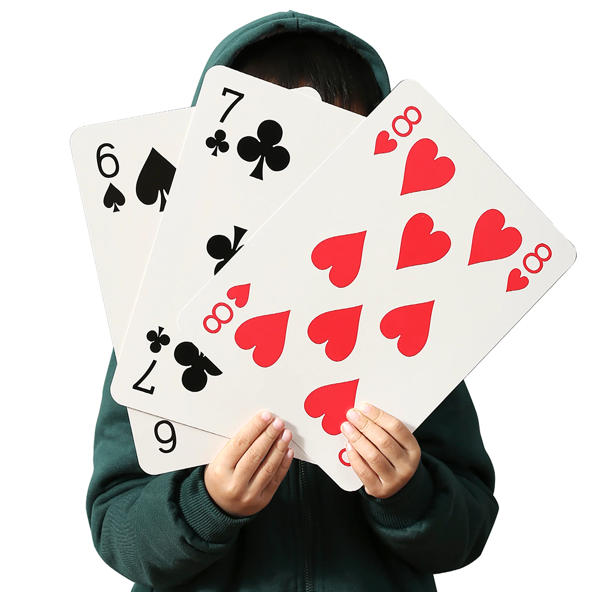 Trimate Jumbo Playing Cards - 8x11" Giant Deck, Durable Coated, Fun Game & Decor - Image 5